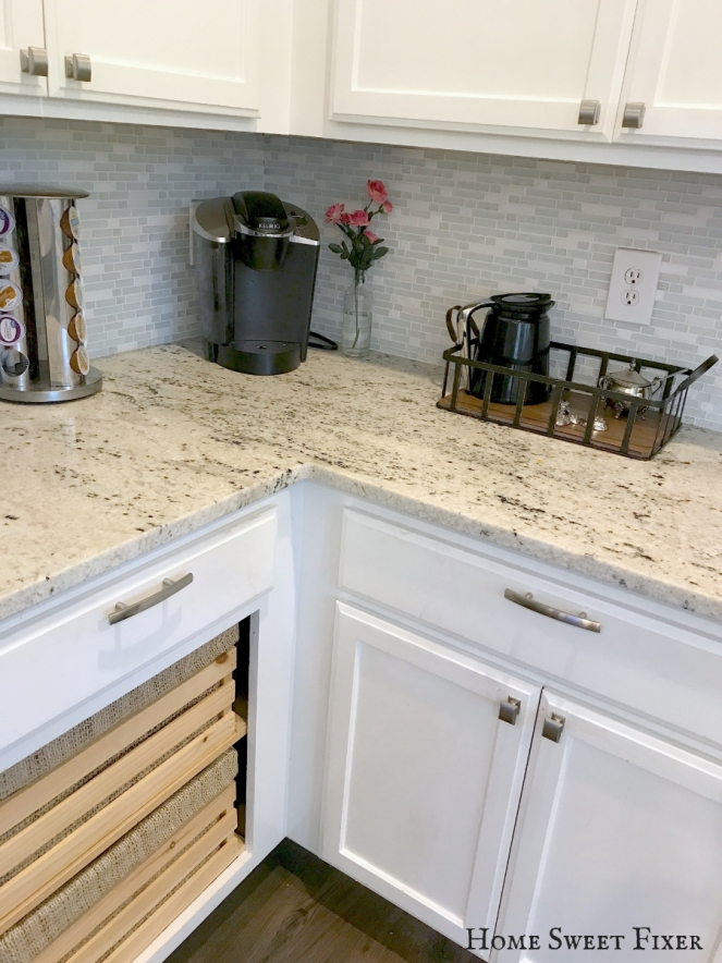 DIY White Kitchen Makeover Reveal 9-Home Sweet Fixer