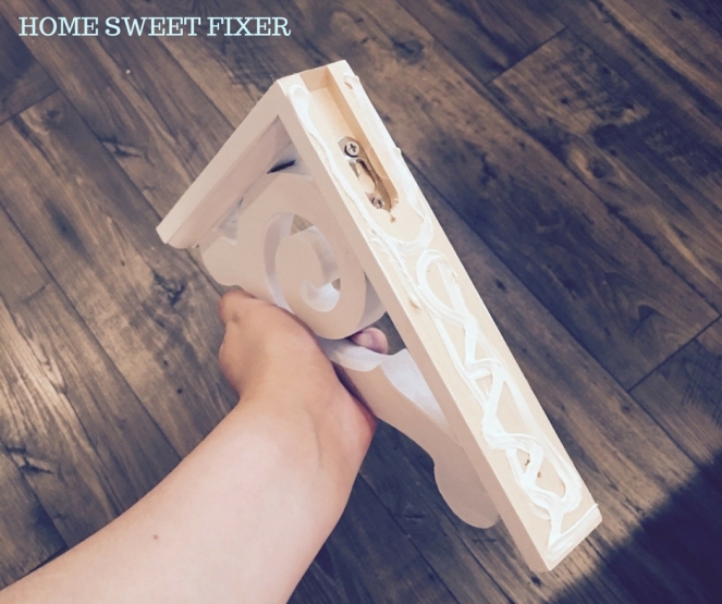White Corbel with Glue-HOME SWEET FIXER