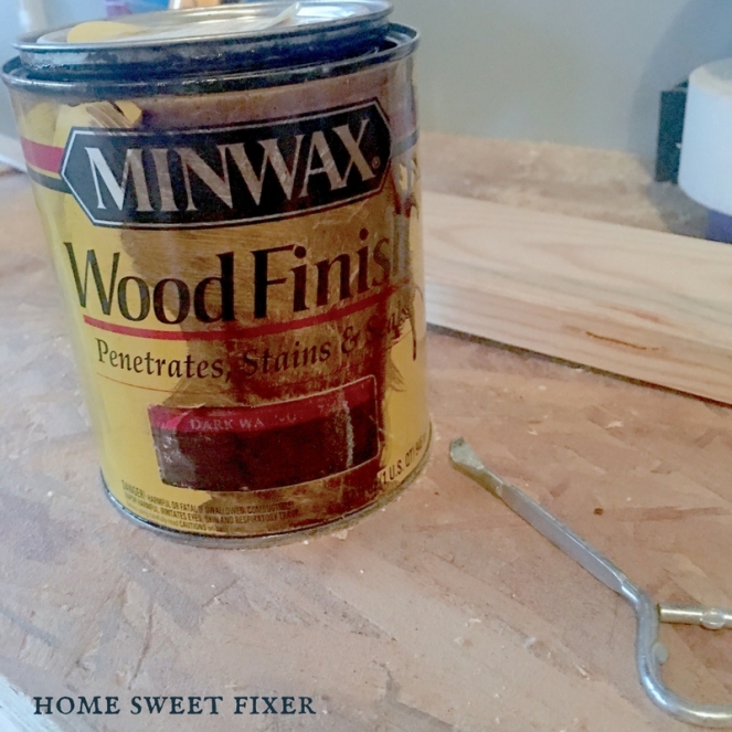 Dark Walnut Wood Stain for DIY Laundry Room Makeover-home sweet fixer
