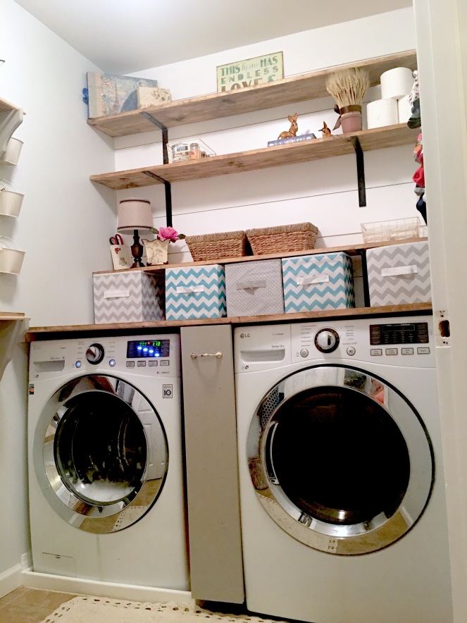 Finished Modern Farmhouse Laundry Room 1-Home Sweet Fixer