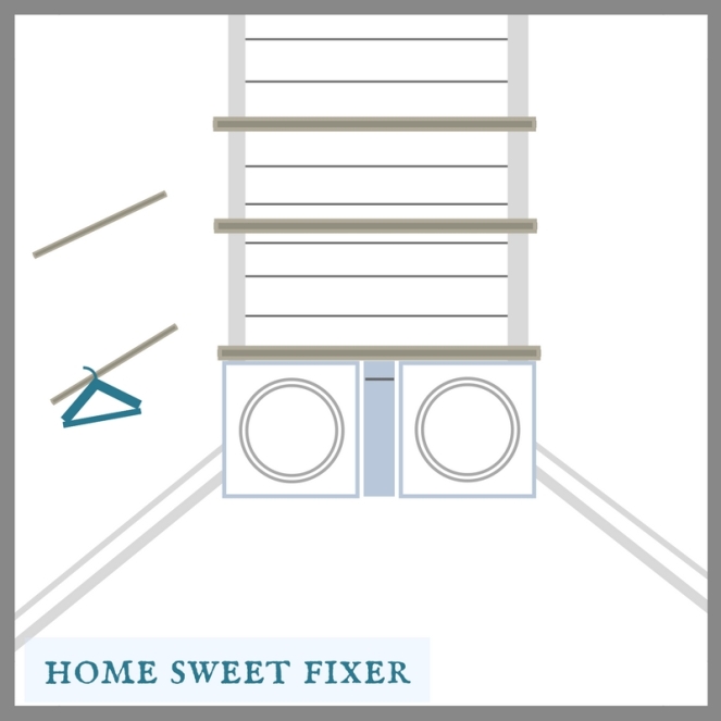 Laundry Room Redesign Diagram-Home Sweet Fixer
