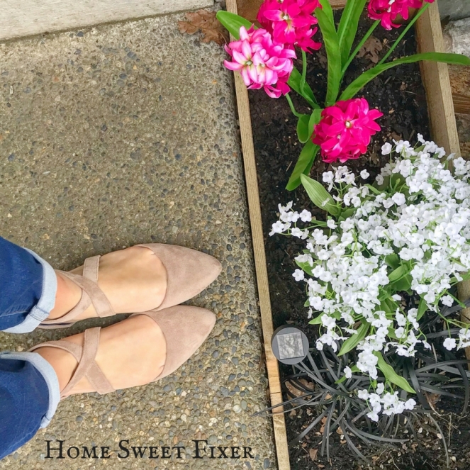 Faux Spring Flowers for Shady Flower Beds-Home Sweet Fixer