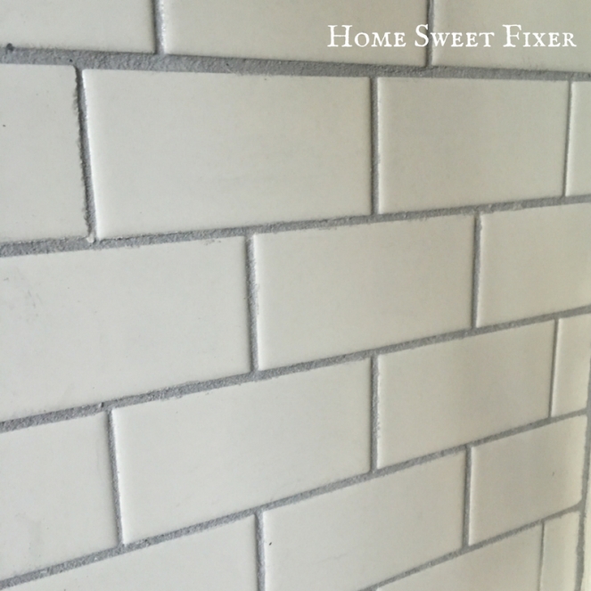 Detail View White Subway Tile Firplace Surround-Home Sweet Fixer