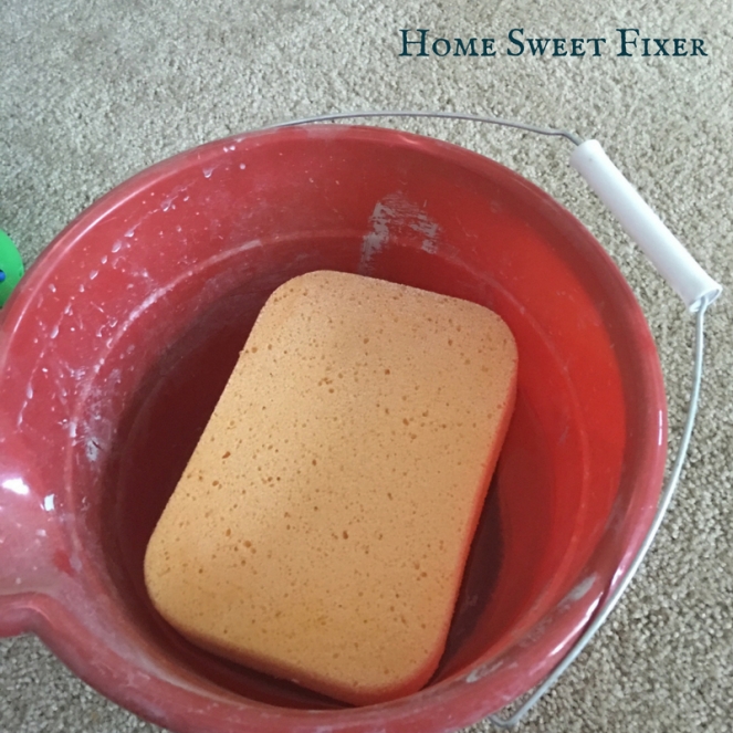 Spong and Bucket for DIY Tile-Home Sweet Fixer