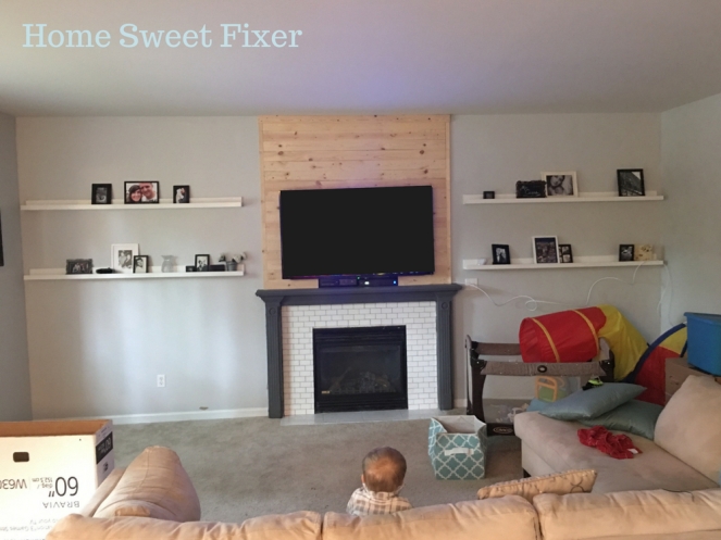 Unfinished Faux Shiplap Accent Wall-Home Sweet Fixer