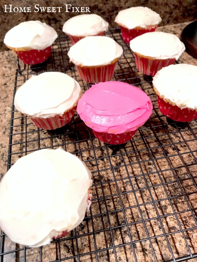 Baby Girl 1st Birthday-Pink &amp; White Cupcakes-Home Sweet Fixer