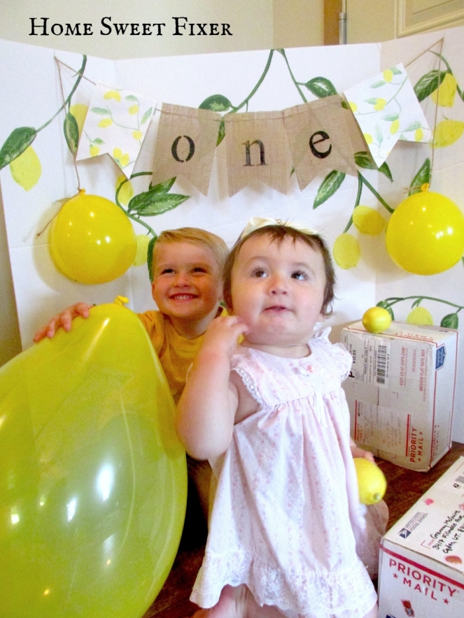 Baby Girl First Birthday-Lemon Theme Birthday Party-Home Sweet Fixer 5