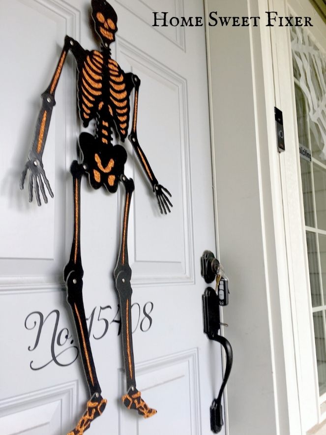 Fall Halloween Front Door Decor-Home Sweet Fixer